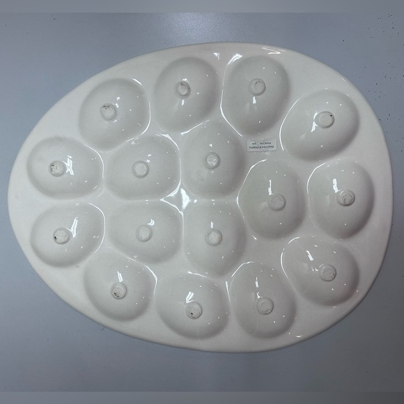 Anthropologie Rainbow Deviled Egg Serving Platter Retired Rare Hard 2 Find 10x13 - Picture 5 of 5